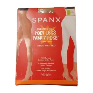 SPANX Footless Pantyhose High Waisted Shapers Nude‎ Size G